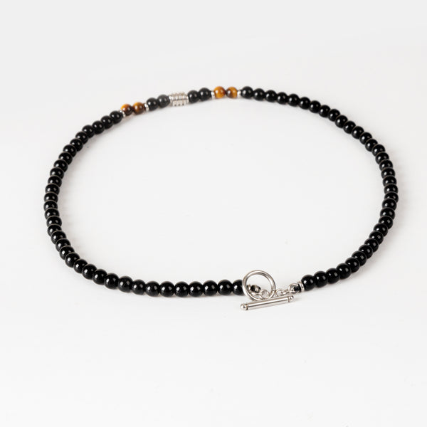 Black Beads Necklace