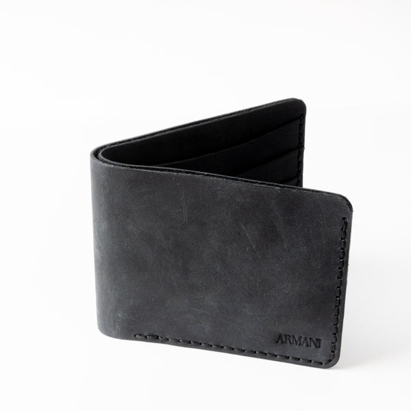 GA Black Leather Wallet