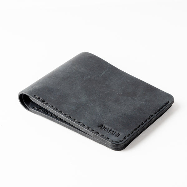 GA Black Leather Wallet