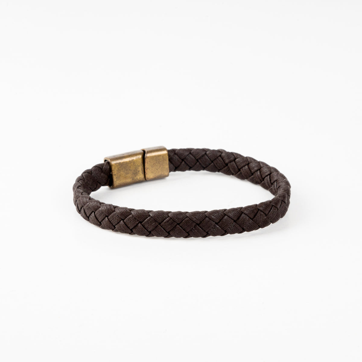 Single Brown Leather Bracelet