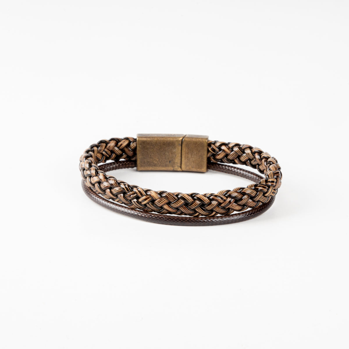 Double Tiger Leather Bracelet