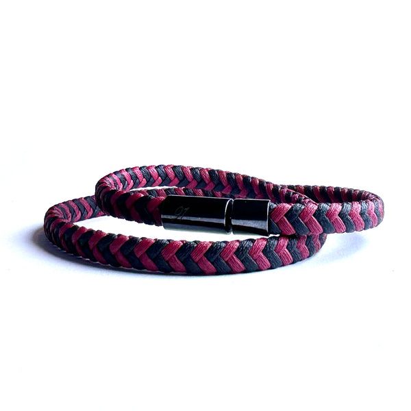 Red & Black Wrap Bracelet