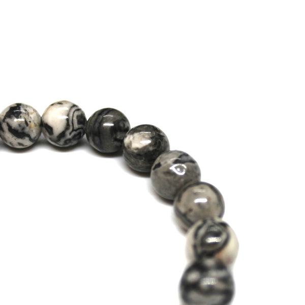 Gray Beads Bracelet