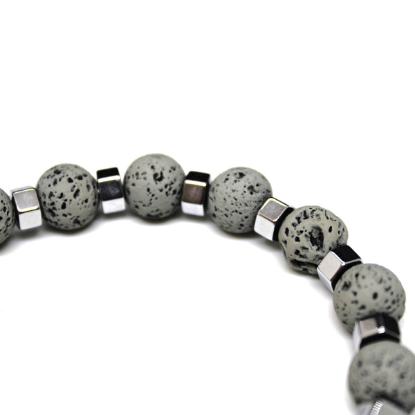 Gray Beads Bracelet