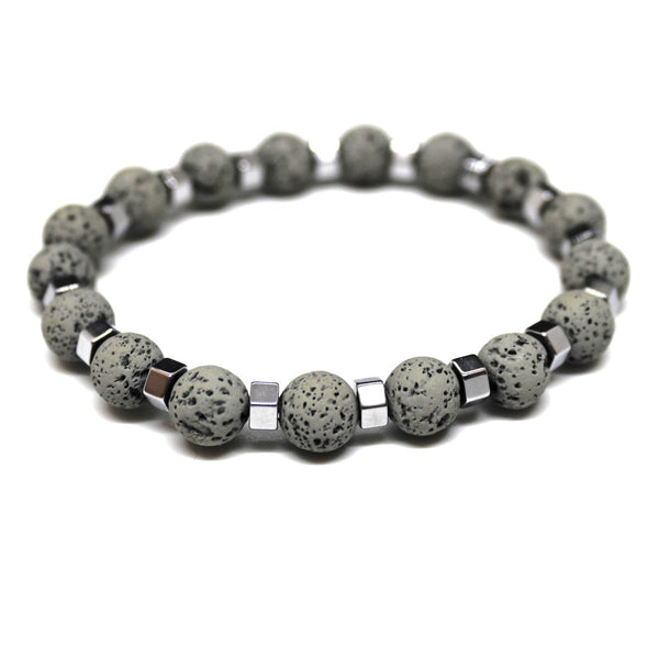 Gray Beads Bracelet