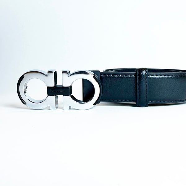 Silver Ferragamo Belt